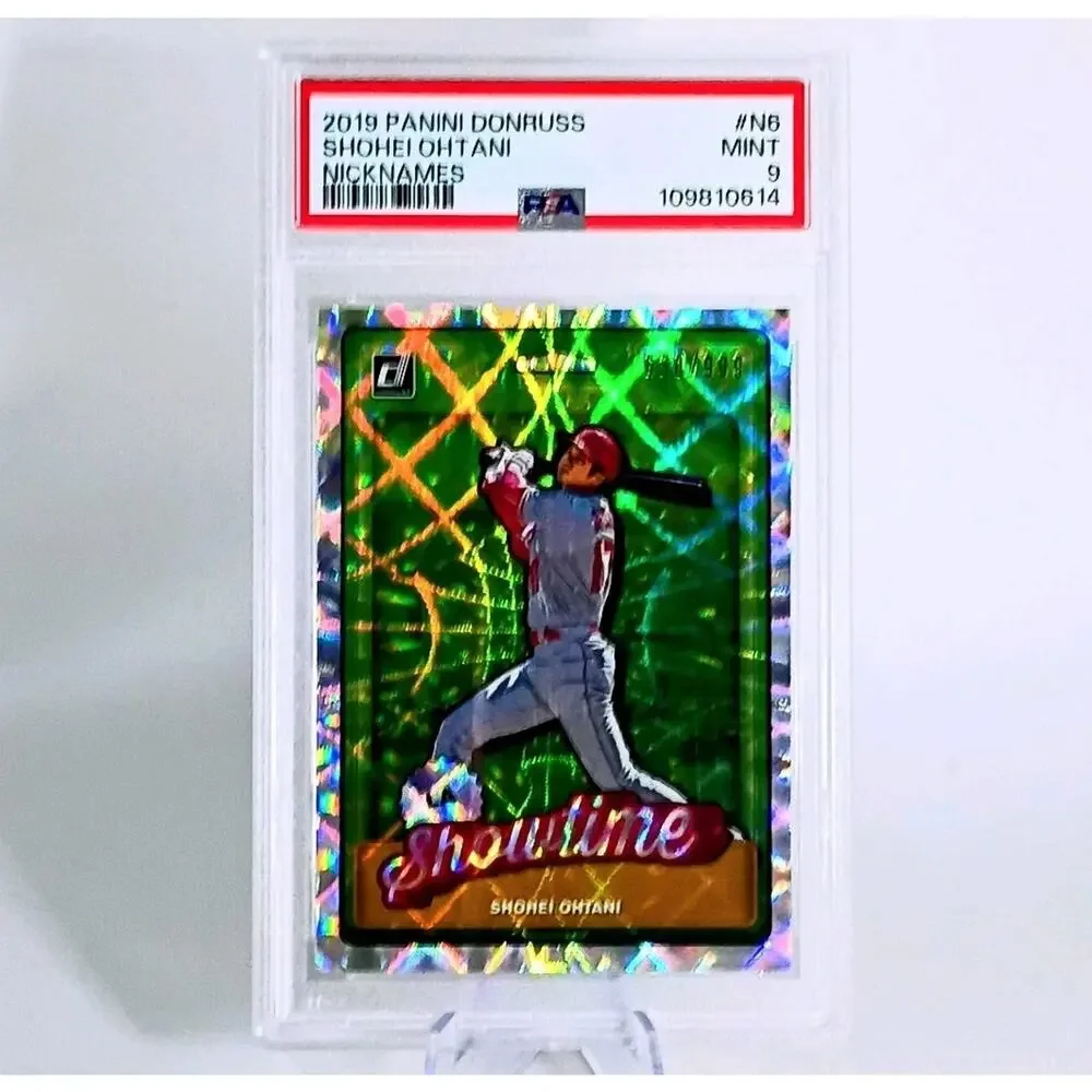Shohei Ohtani #N6 Panini Donruss -Nicknames Diamond 2019 SP 630/999 PSA 9